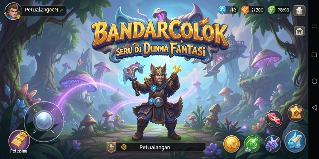 Antarmuka permainan BANDARCOLOK yang menawan dan interaktif.