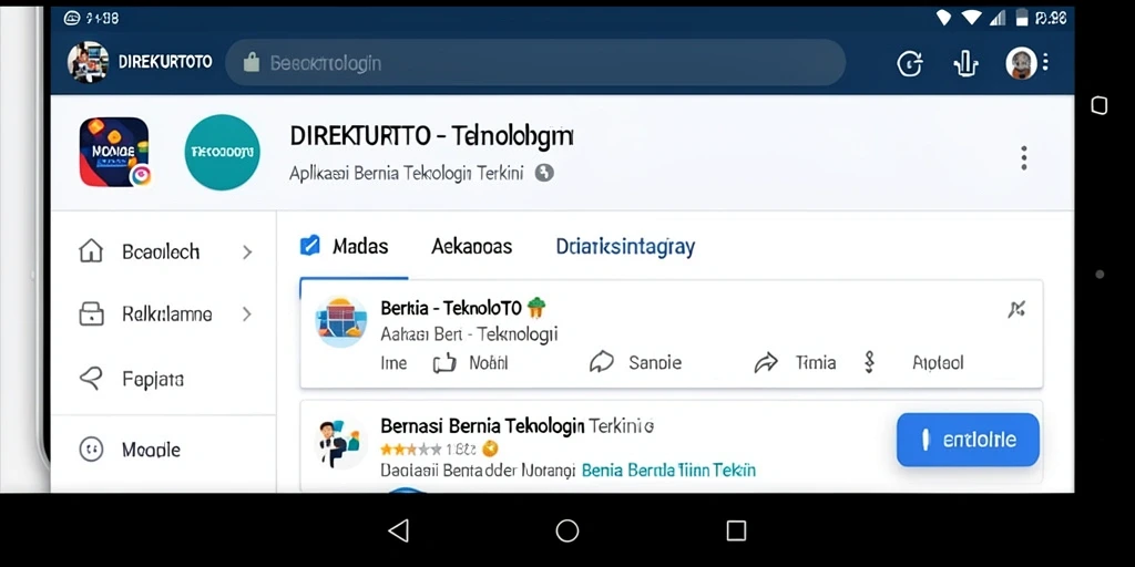 Tampilan antarmuka utama DIREKTURTOTO yang menarik dan informatif.