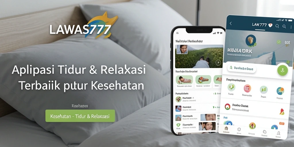Screenshot antarmuka aplikasi LAWAS777 untuk tidur dan relaksasi.