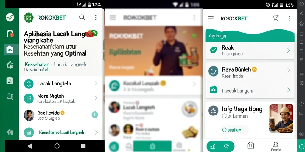 Tampilan antarmuka pengguna ROKOKBET yang menarik dan mudah digunakan.