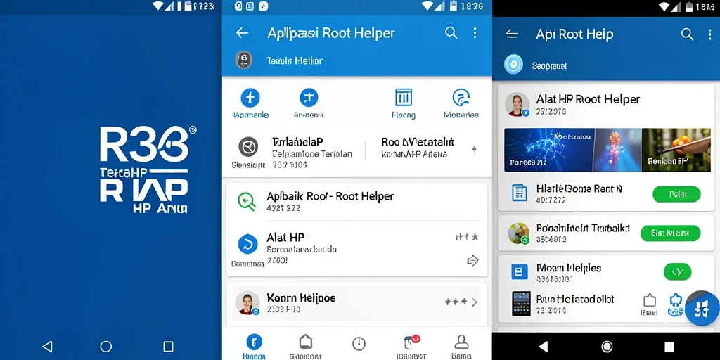 Screenshot utama RR33 menampilkan antarmuka Root Helper yang ramah pengguna.