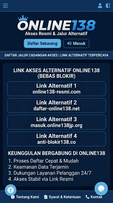 Link Alternatif online138 untuk Pengguna Android